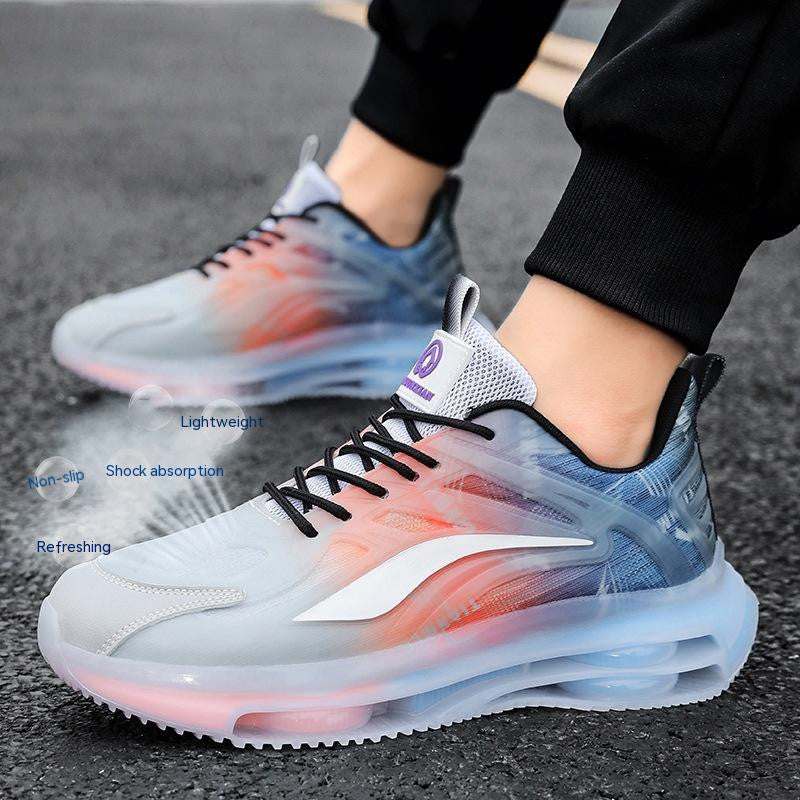 Fashion outdoor large size men's casual sneakers in multiple colors
