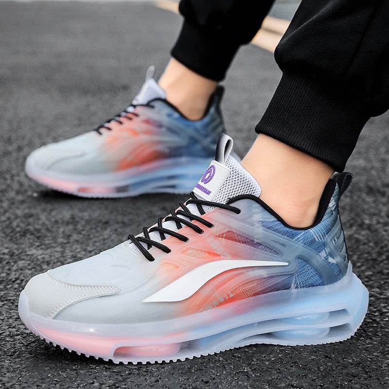 Fashion outdoor large size men's casual sneakers in multiple colors