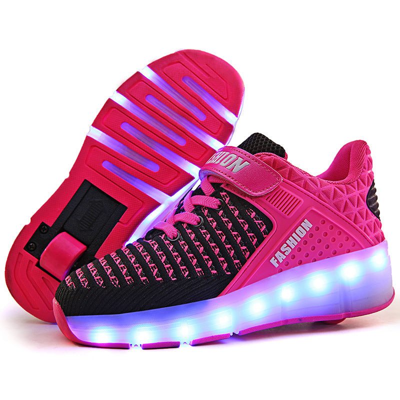 Rechargeable Heelys with USB charging available in multiple colors and sizes