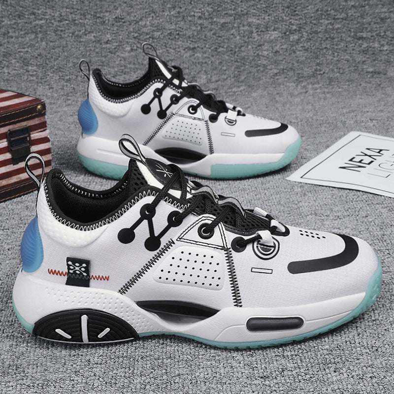 cotton candy men's basketball sneakers with non-slip rubber outsole